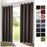 Ösenschal in hochwertiger schwerer Stoffqualität (250 g/qm) - zertifziert nach Öko-Tex Standard 100 - PFLEGELEICHT aus 100% Polyester - Maschinenwäsche bis 30°