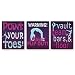 Kairne Colorful Girl Gymnastics Art Print,Set of 3 (8"X10",Unframed) Gymnast Canvas Paintings Print,Inspirational Quotes Sports Themed Wall Art for Girl Bedroom Decor