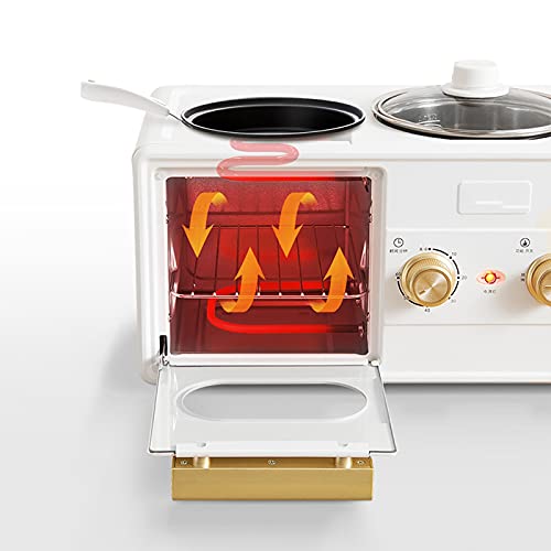 QINGGANGLING999 Brotbackautomaten Brotmaschine Haushaltsscheibe Multifunktionsmaschine Toaster Gebratenes Dämpfen und… – Bild 7