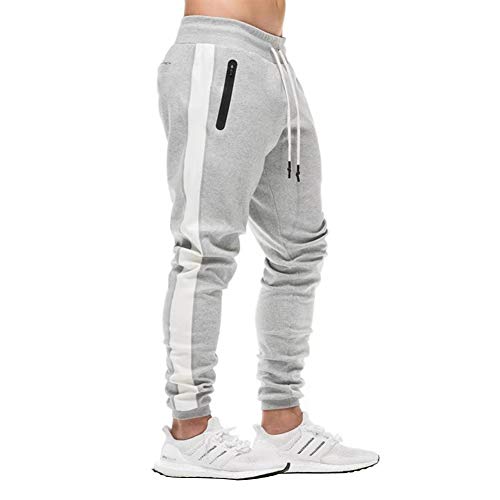 FEDTOSING Herren Jogginghose Fitness Sporthose Baumwolle Slime Fit Hose...