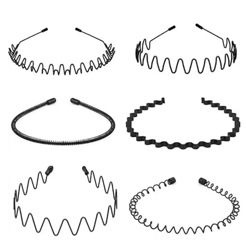 Diadema de metal antideslizante para evitar que el pelo moleste al agacharse pack unisex
