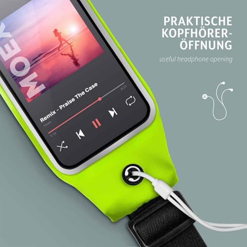 Sac de jogging vert avec sangle de course étanche pour iPhone 17e - 5