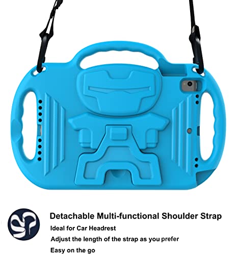 Ltrop Ipad 10.2 Case For Kids, Ipad 9Th/8Th/7Th Generation Case, Ipad 10.2 2021/2020/2019 Shockproof Ipad 10.2 Kids Case With Shoulder Strap Handle Stand For Ipad 10.2 Inch 9/8/7 Generation, Blue #TOP7