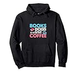 Photo Gallery cute & funny books dogs and coffee bookworm felpa con cappuccio Photo Gallery cute & funny books dogs and coffee bookworm felpa con cappuccio