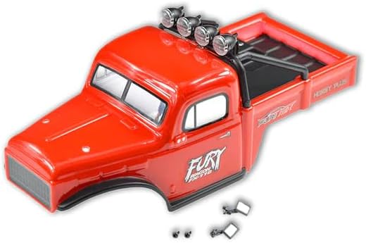 FURITEK Fury Wagon Body for FURITEK FX118 - Remote Control CAR, RC Crawler 1/18 Body Shells (HELIDIRECT) (RED)