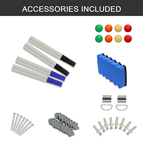 Dry Erase Board For Wall 60"X40" Aluminum Presentation Magnetic Whiteboard With Long Pen Tray, Wall-Mounted White Board For School, Office And Home #TOP1