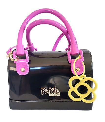Bolsa Infantil Bloom Preta Petite Jolie PJ11156 Transversal - Nova