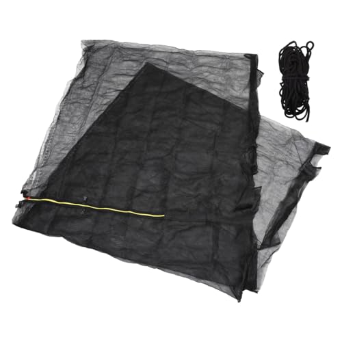 JOINPAYA Rete di Protezione per Salto 10 Piedi Rete Anticaduta in Fibra 6 Pali per Letto Elastico per Sicurezza e Uso Esterno