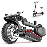 Electric Scooter, 1500W Peak Powerful E Scooter for Adults with Seat, Up to 25MPH & 45-Mile Range, 48V 13AH Battery, 10' Pneumatic Tires, Foldable Off-Road Electric Scooter with Dual Disc Brake