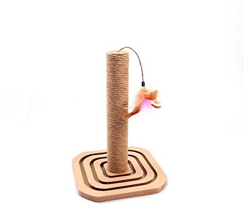 Rascador para gato con juguete miniatura 2