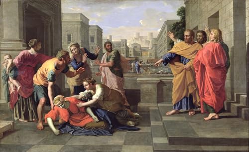 Tableau la Mort de Saphira de Nicolas impression sur toile pour habiller un grand mur vide