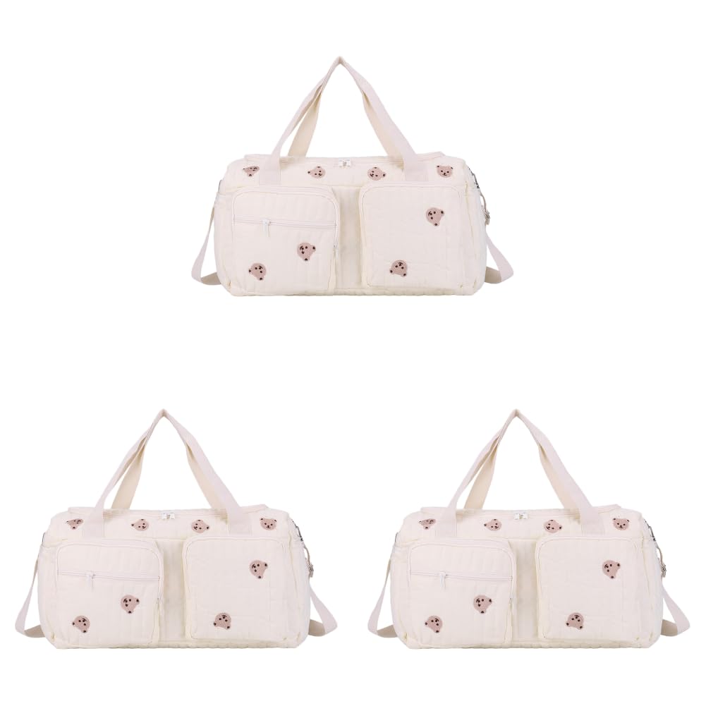 Borsa Ospedaliera per Neonati, Grande Capienza, Modello Orsetto Teddy Bear, Borsa per Mamma, Viaggio, Duffle Charmant, Bagaglio Weekender Femminile, Borsa per Ospedale, Pannolini per Bambini