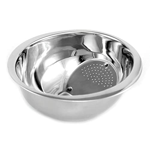 Lava Arroz Aço Inox Gourmet Mix Prata