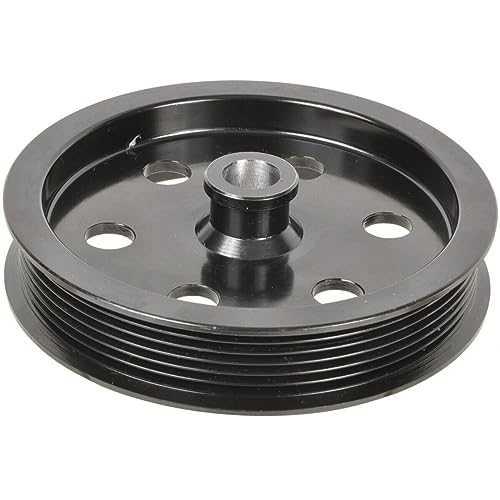 Yazyu Power Steering Pump Pulley Serpentine-Belt Type New Series 3P-25140 for Ford|for Lincoln|Mercury Country Truck Black Steel 5 Grooves YZY0449