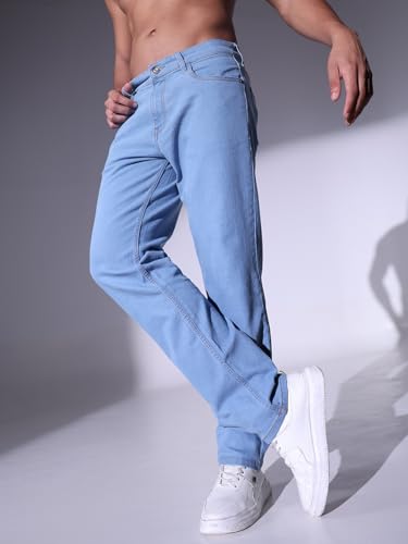 Image of Hubberholme Men Black Cotton Fabric Relaxed Fit Mid-Rise Stretchable Jeans