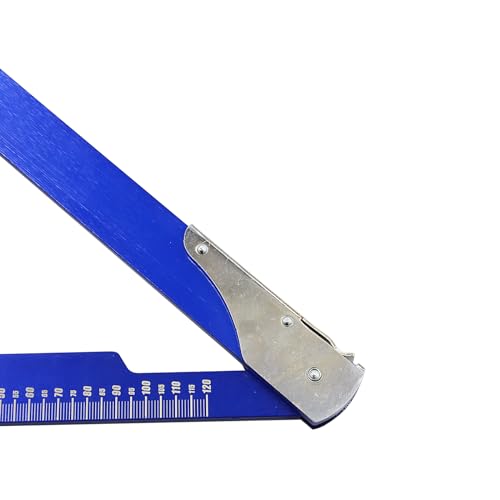 Image of Sliding Sag Scale Tool Compatible for Dirt Bike Folding Sag Scale 2 Works on Mini and Full Size Motorcycles Extended length 27 3 /8 inch (720 mm) Folded length 15 3 /4 inch (400 mm)