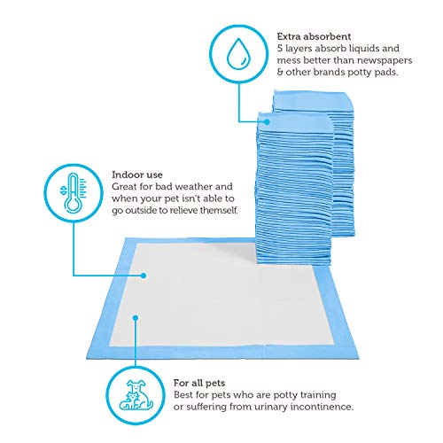 Puppy Pads Dog Pee Pad for Potty Training Dogs & Cats 22 x 22"- 150-Count Large - Thumbnail 3
