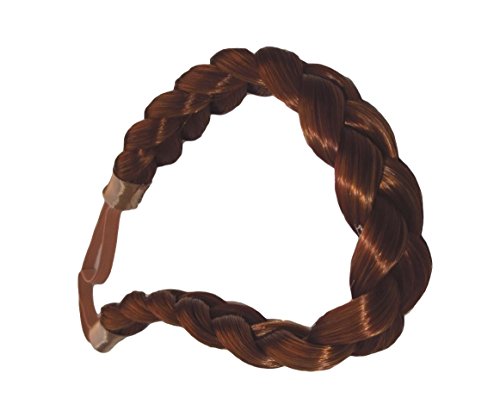Braid Plaited Chunky Hair Headband (08 Ginger/fire Red). [Health and Beauty] Synthetic
