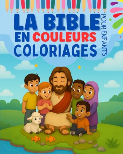 La bible en couleurs coloriage pour enfants: 50 coloriages bibliques dès 3 ans – Histoire de la Bible avec verset simplifié pour chaque dessin chrétien