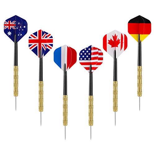 Image of Accmor Metal Tip Darts, Steel Tip Darts, 14 Grams Professional Metal Darts, Darts Metal Tip Set, Metal Darts for Dartboard