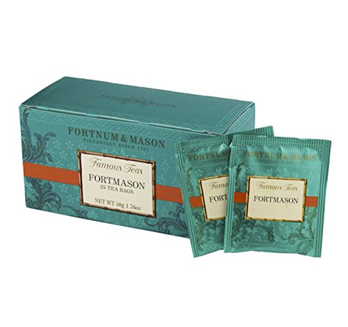 Fortnum y Mason, British Tea, mezcla de Fortmason, 25 unidades bolsitas de té (1 Pack) – vendedor modelo ID cbsfl098b – EE. UU. Stock