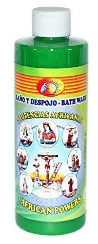 6 BOTTLES 7 AFRICAN POWERS BATH 7 POTENCIAS AFRICANAS BANO Y LAVAPISOS 8OZ - SPIRITUAL MAGICK PAGAN WICCA