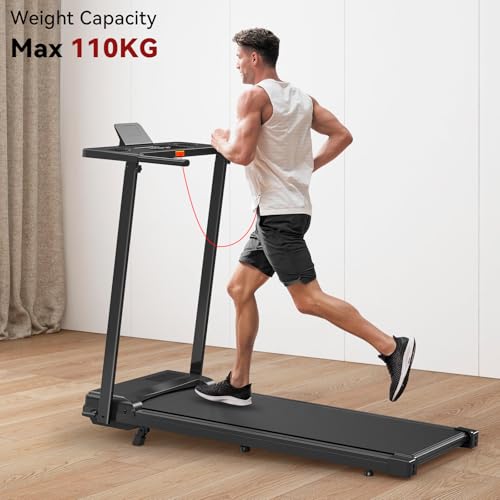 Folding Treadmill for Home,5°Incline Portable Treadmills,8km/h, 2.5HP Walking Pad With Handle,Electric Running Machines for Home With LED Display And Cup Holder,120kg Weight Capacity - Image 6
