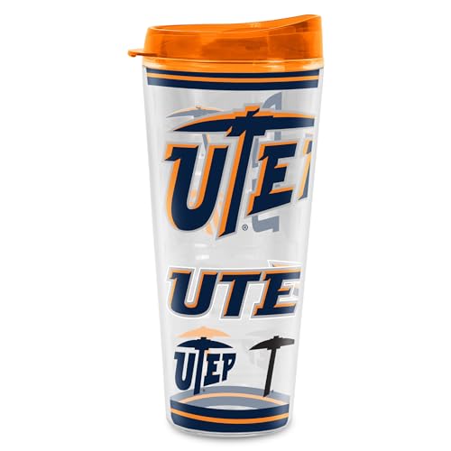 Rico Industries NCAA Texas-El Paso Miners - UTEP Double Wall 16oz Tritan Tumbler