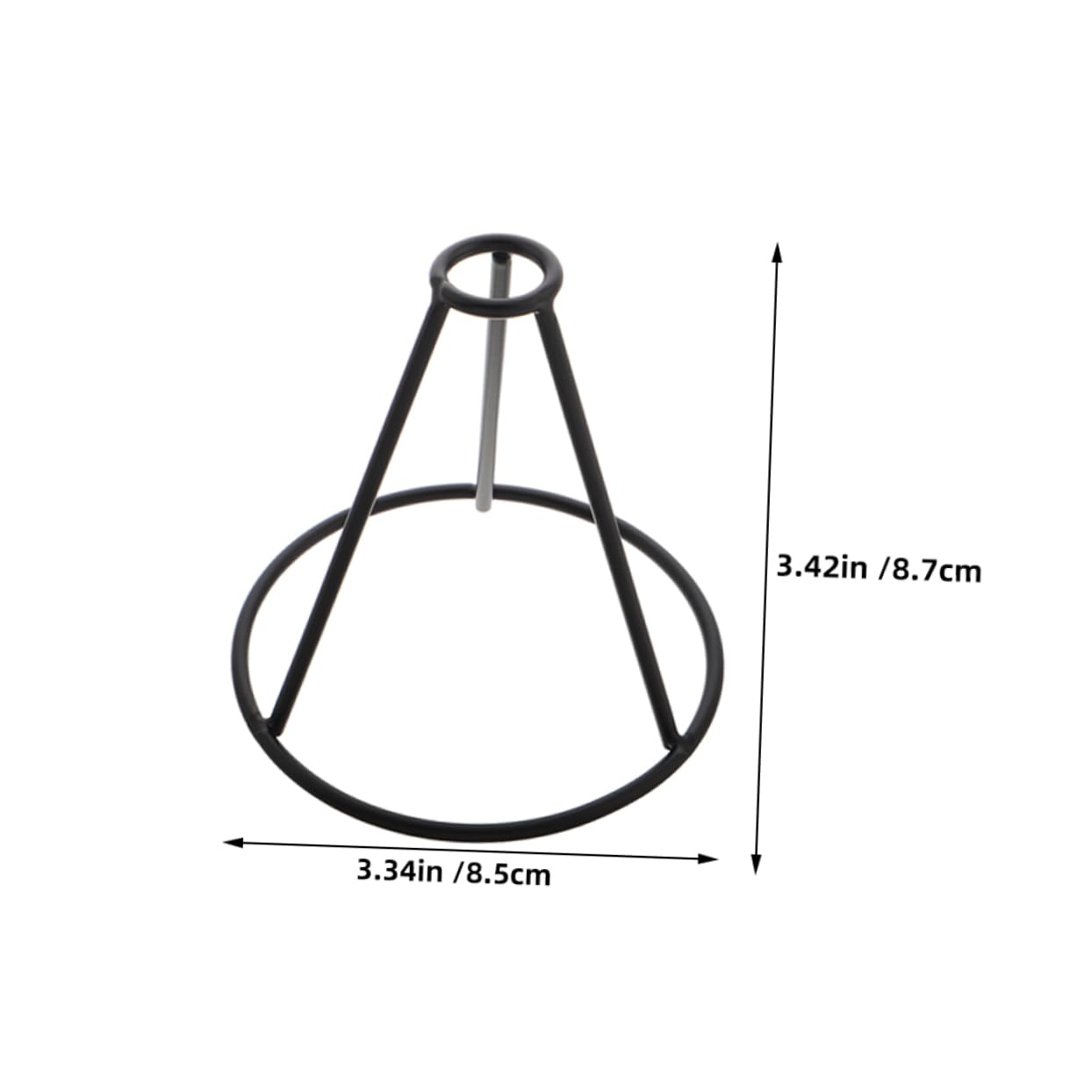 SUPVOX 2Pcs Metal Triangle Bracket Holder for Indoor Plant Propagation Compact and Stylish Design User Friendly Assembly for Desk and Shelf Decoration