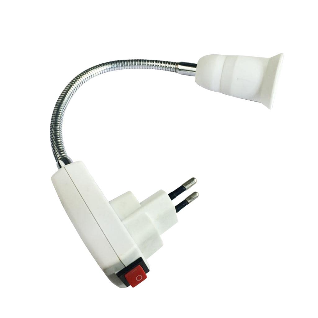E27 LED Bulb Lamp Socket Flexible Adaptor Holder with On/Off Switch 30cm EU Plug| Lamps, Lighting & Ceiling Fans | Lighting Parts & Accessories|-image-21