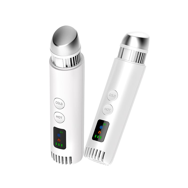 Hot and Cold Beauty Device, Face Lifting Facial Roller, 3-Level Adjustable Hot and Cold Modes, LED Display