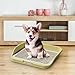 Baoblaze Pee Pad Holder Dog Toilet Puppy Pee Pad Indoor Dog Training Toilet Dog Potty Tray Training Pad for Home Use Hospital Rabbit, Yellow
