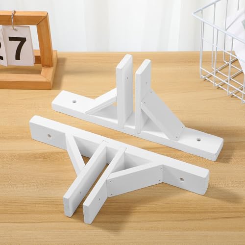 Bases para Vallas de Madera Clara Ciieeo con Soporte Resistente de Exterior para Jardín 6