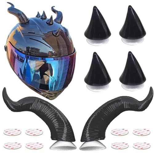 NHQZ Klaxon de Casque Moto avec Cornes de Diable - Décoration en Forme de Démon