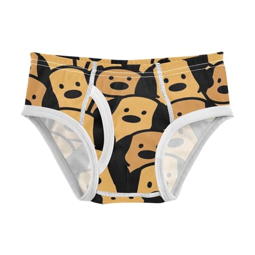 visesunny Boys Potty Training Underwear Cartoon Golden Retriever Design Breathe Cotton Briefs Size 2T-8Y for Toddler