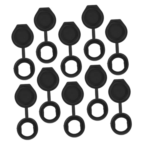 UTHCLO 10 pièces Lot de Caches Anti-poussière Étanches Caoutchouc pour Serrures de Porte Protection Imperméable Eau et Saleté Capuchons Adaptés Aux Verrous à Came