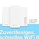Linksys Blue Label Mesh-WiFi 6-System – 1 x Tri-Band AX4200 Node + 2 x Dual-Band AX5400 Nodes – Internet Gaming Mesh-Router – 80 Geräte, bis zu 760 m² Reichweite, Kinderschutz über die Linksys App