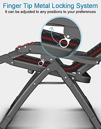 Chaise pliante extérieur réglable qui soulage le dos avec coussin