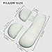 YZCCtixi Pregnancy Pillow for Women - Full Body Maternity Pillow for Back & Hip Support, Removable Soft Cover for Side Sleeper Comfort