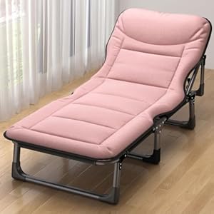 GWFBLID Klappbare Sonnenliege mit Ergonomisches Polster