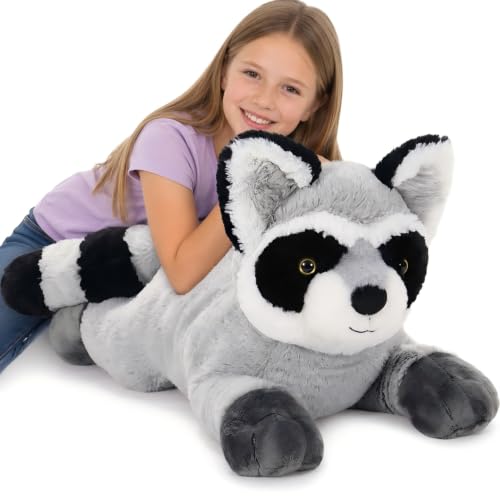 Tezituor Giant Raccoon Plush Toy 30 Inch,Large Raccoon Stuffed Animal