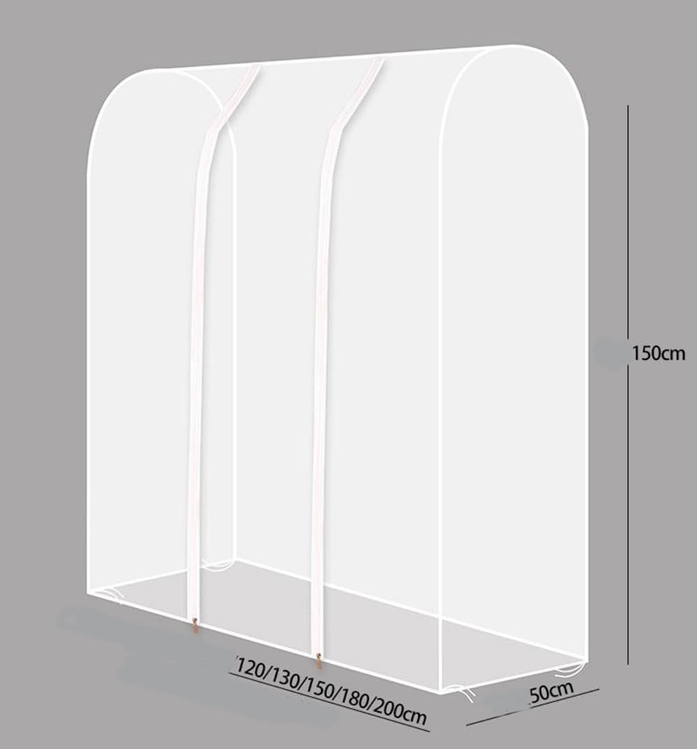 Copriabiti da Armadio Larghezza Copertura per Stand Appendiabiti Protettiva Antipolvere Telo Copri Stender Vestiti copriabiti da armadio per Stand Appendiabiti B,50 * 150 * 180cm