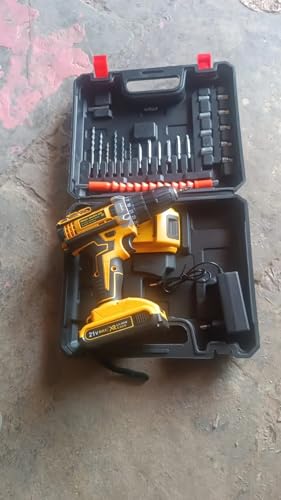 Image of 21 V lithium Double battery cordless drill set (29 Pcs Set)