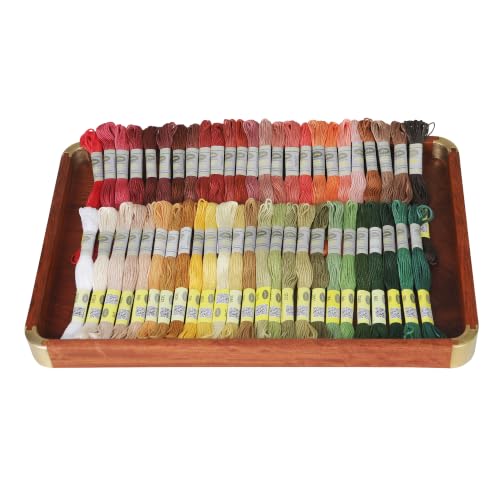 Image of Double Mercerized Egyptian Cotton Embroidery Floss 8.75 Yards Per Skein for Cross Stitch Thread, Friendship Bracelets Floss, Craft Floss, Embroidery Floss Set (Set 50B (50 Skeins))