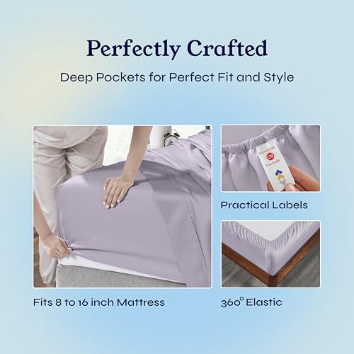 image for California Design Den Full Size Bed Sheets Set - Soft 400 Thread Count