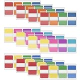 KICNIC Sticky Index Tabs 960 Pcs, 1 inch Divider Tabs Stick On, Page Marker Bookmark, Write Tab Flags Self Adhesive, 12 Dispensers, 20 Pcs/Color
