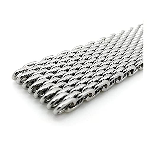 Sangle en maille en acier inoxydable 18mm à 24mm pour montre - 3