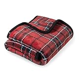 [ asoboze ] ひざ掛け 約135×80cm 3WAY 洗える ブランケット スナップボタン 毛布 メンズ レディース ふわふわ 暖かい MONOブランケット aso ハーフサイズ レトロチェック kt-g312-rck