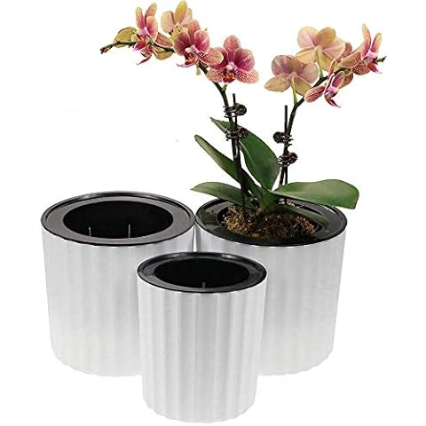 MUZHI Orchid Pot with Net and Holes Cover