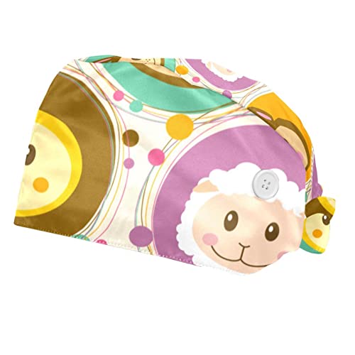 Chapeaux de travail animaux mignons lot de 2 casquettes unisexes